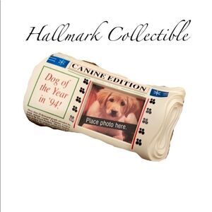 Vintage Hallmark SPECIAL DOG PHOTO HOLDER Keepsake Canine Edition ornament 1994